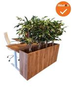 Verrijdbare plantenbak - 160x80cm - Cognac Walnoten, Werkplek, Ophalen of Verzenden, Gebruikt, Overige typen