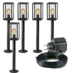 5x LED sokkel tuinlamp - 3,5 Watt - 12V - 68cm - Complete se, Nieuw, Ophalen of Verzenden
