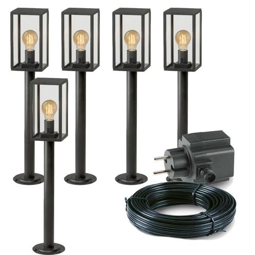 5x LED sokkel tuinlamp - 3,5 Watt - 12V - 68cm - Complete se, Tuin en Terras, Overige Tuin en Terras, Nieuw, Ophalen of Verzenden