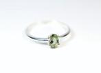 Ring Moldaviet / gefacetteerd / nieuw - 1.16 g - (1), Verzamelen, Mineralen en Fossielen