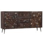vidaXL Dressoir 160x40x80 cm massief gerecycled hout, Huis en Inrichting, Kasten | Dressoirs, Verzenden, 150 tot 200 cm, Nieuw