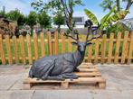 Beeld, XL Deer 110cm - 88 cm - Metaal