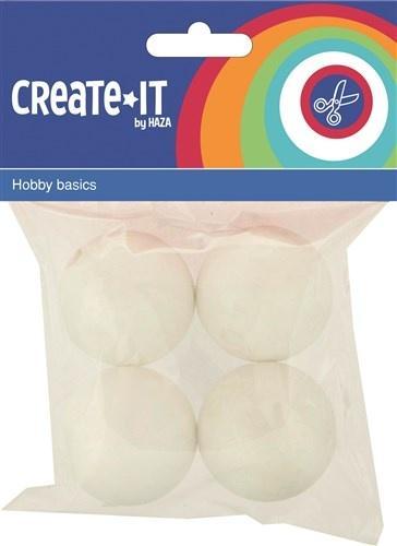 Polystyreen Bollen Groot 4st, Hobby en Vrije tijd, Feestartikelen, Nieuw, Verzenden