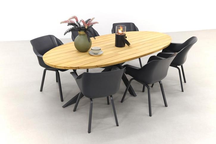 Hartman Sophie Element/Taste Prado Ellips 240x115 cm., Tuin en Terras, Tuinsets en Loungesets, Tuinset, Nieuw, Hout, Verzenden