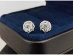 Veiling - Wit gouden oorbellen met diamant 2 x 0,50 crt ( IG, Nieuw
