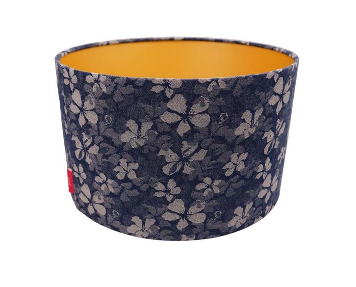 Lampenkap Flower Denim Ø 35 cm, Huis en Inrichting, Lampen | Lampenkappen, 25 tot 50 cm, Rond, Blauw, Overige kleuren, Nieuw, Ophalen of Verzenden