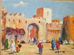 Retaux Bruno (1947) - Porte à Marrakech . Maroc, Antiek en Kunst