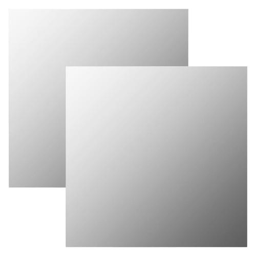 vidaXL Wandspiegels 2 st vierkant 40x40 cm glas, Huis en Inrichting, Woonaccessoires | Spiegels, Nieuw, Verzenden