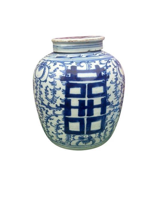 Shuang Xi gemberpot - Porselein - China - 20e eeuw, Antiek en Kunst, Antiek | Overige Antiek