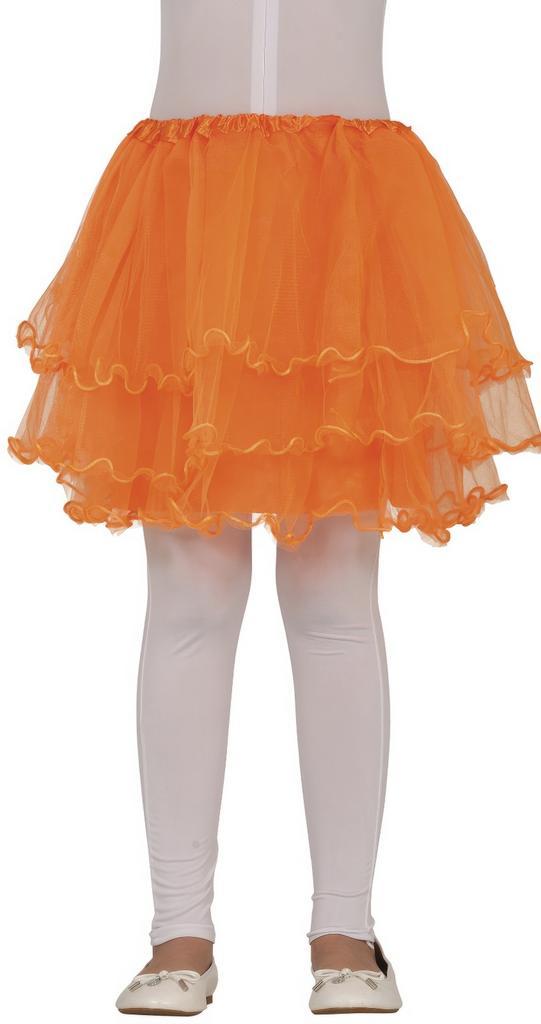 Oranje Tutu Meisje Ruches 30cm, Hobby en Vrije tijd, Feestartikelen, Nieuw, Verzenden