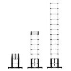 PRO Telescoopladder - 3,80 meter - nieuw 2023 model | met, Doe-het-zelf en Verbouw, Ladders en Trappen, Verzenden, Nieuw