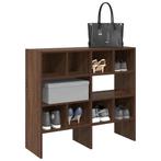vidaXL Schoenenrekken 2 st stapelbaar 89,5x30x40 cm bruin, Verzenden, Nieuw