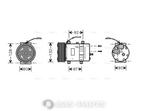 Compressor AVA Cooling 11104251, Ophalen, Nieuw, Overige merken, Overige Auto-onderdelen