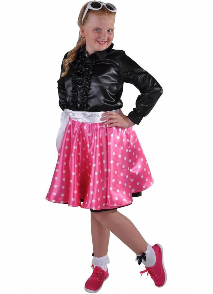 Rock en Roll rokje Grease kind pink elite, Kleding | Dames, Carnavalskleding en Feestkleding, Nieuw, Ophalen of Verzenden