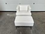 Wit leren fauteuil | Satelliet | 80 stuks | stoel | sofa, Huis en Inrichting, Banken | Sofa's en Chaises Longues, Minder dan 150 cm