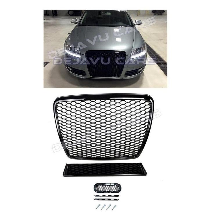 RS6 Look Front Grill voor Audi A6 C6 4F / S line / S6, Auto diversen, Tuning en Styling, Ophalen of Verzenden