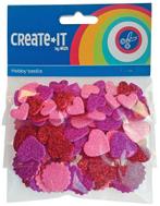 Foam Hartjes Glitter 132st, Hobby en Vrije tijd, Verzenden, Nieuw