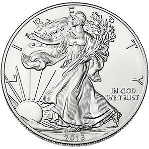 American Eagle 1 oz 2013 (42.675.000 oplage), Postzegels en Munten, Munten | Amerika, Midden-Amerika, Losse munt, Zilver, Verzenden