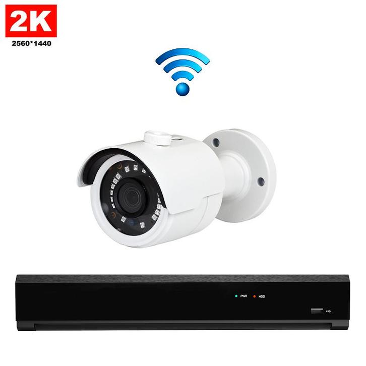 1x Draadloze Professionele 2K IP Camera Bewakingsset – 2K, Audio, Tv en Foto, Videobewaking, Ophalen of Verzenden
