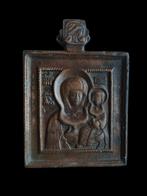 Icoon - Moeder Gods van Smolensk - Brons