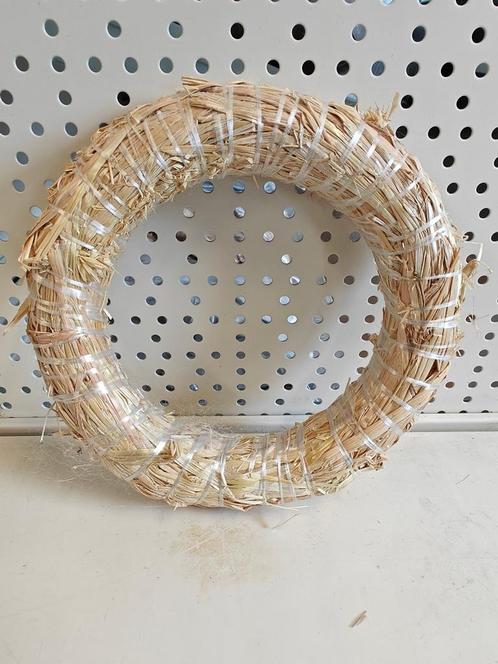 Strokrans 16 cm - natuurlijke basis voor bloemstukken en, Huis en Inrichting, Woonaccessoires | Kunstplanten en Kunstbloemen, Nieuw