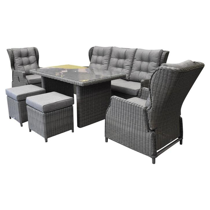 Ibiza premium stoel bank dining loungeset verstelbaar 6, Tuin en Terras, Tuinsets en Loungesets, Nieuw, Wicker, Ophalen of Verzenden