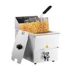 GGM Gastro | Elektrische friteuse - 8 liter - 3,25 kW - met, Witgoed en Apparatuur, Verzenden, Nieuw