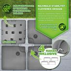 Parasolstandaard 90 liter / 120 kg - 106x106 cm - 4 delig -, Tuin en Terras, Verzenden, Nieuw