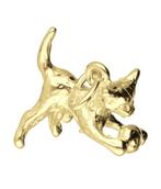 Gouden Poes met bal ketting hanger, Verzenden, Nieuw