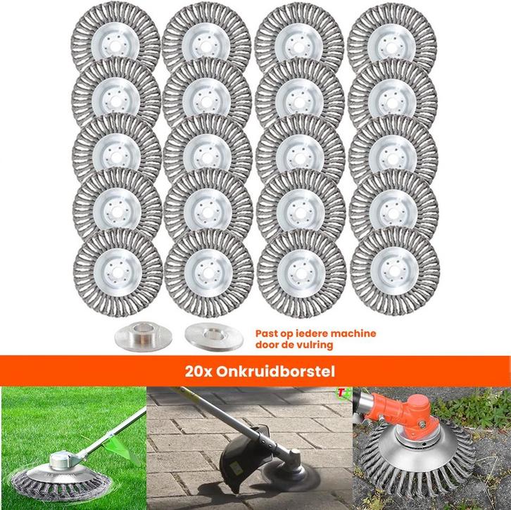 Set van 20 Stuks ! Universele Onkruidborstel – 20 CM –, Tuin en Terras, Onkruidbranders, Nieuw