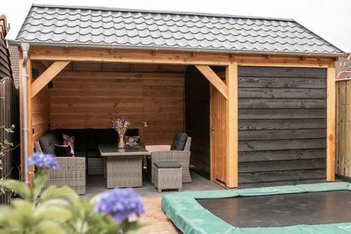 Zadeldak met garage 500x300cm type Sylvie, Tuin en Terras, Overkappingen, Ophalen of Verzenden