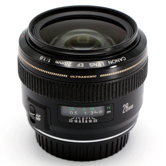 Canon EF 28mm f/1.8 USM met EW-63II zonnekap Cameralens, Audio, Tv en Foto, Fotocamera's Digitaal