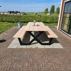 Picknick set tafel douglas tuintafels binnen 1 week in huis, Tuin en Terras, Picknicktafels, Kinderpicknicktafel, Inklapbaar, Rechthoekig