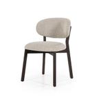 Eetkamerstoel Mikky Bruin -Taupe Moon - 96255 - eetkamers..., Huis en Inrichting, Stoelen, Nieuw, Stof