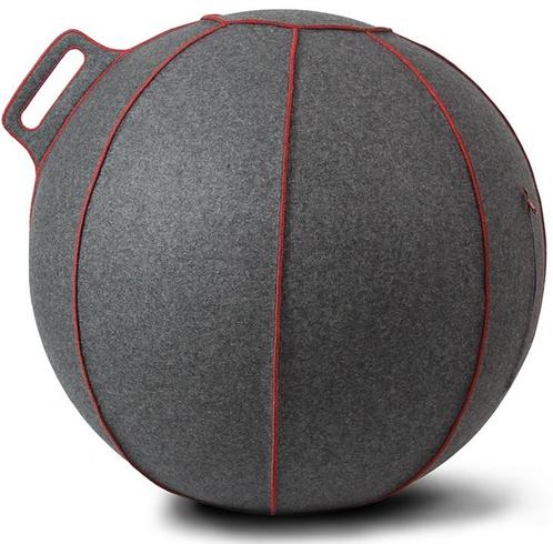 VLUV zitbal Nieuw Vluv Zitbal VELT Grey Melange Red 70-75cm, Huis en Inrichting, Bureaus, Nieuw, Ophalen of Verzenden