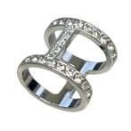 Fako Bijoux® - Sjaalklem - Ovaal Mini Strass - 24x20x20mm -, Sieraden, Tassen en Uiterlijk, Broches, Verzenden, Nieuw