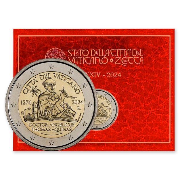 Vaticaan 2 Euro Thomas van Aquino 2024 BU, Postzegels en Munten, Munten | Europa | Euromunten, Verzenden