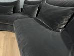 Ronde Hoekbank Viola Velvet Zwart 20% Extra Korting bankstel, 100 tot 125 cm, Nieuw, 300 cm of meer, Velvet black