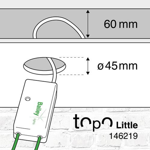 Bailey Topo Kleine 12V Led Transformator 0-50W Dimbaar -, Tuin en Terras, Buitenverlichting, Overige typen, Nieuw, Verzenden