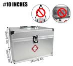 Aluminium Medicijnbox met Slot – EHBO Opbergkoffer, Huis en Inrichting, Kasten | Overige, Verzenden, Nieuw