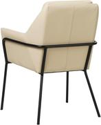 Crème leren industriële design eetkamerstoel - Toledo Leer B, Nieuw, Leer, Ophalen of Verzenden, Eén