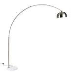 Booglamp staal met witte marmeren voet met kap staal - XXL, Nieuw, Overige materialen, Modern, 200 cm of meer