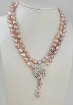 Zonder Minimumprijs - Halsketting 9x10mm Roze Edison Parel -, Sieraden, Tassen en Uiterlijk, Kettingen, Nieuw