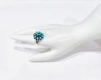Zonder Minimumprijs - Ring Zilver Turquoise, Sieraden, Tassen en Uiterlijk, Ringen, Nieuw