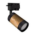 LED 1-fase Railspot met GU10 fitting | Zwart met Goud, Ophalen of Verzenden, Nieuw, Metaal, Modern
