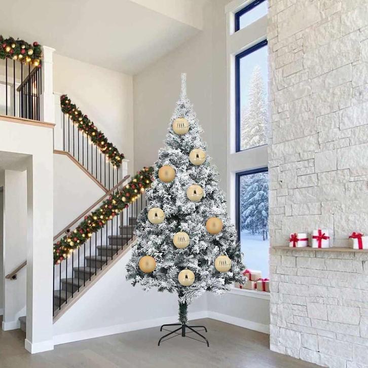 vidaXL Kerstbal Set 3 pcs Goud Kunststof, Diversen, Kerst, Nieuw, Verzenden