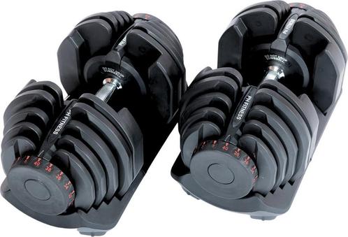 Verstelbare Dumbbells: set van 2 x 40KG set -17 standen, Sport en Fitness, Fitnessapparatuur, Overige typen, Nieuw, Metaal, Armen