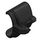 Remblok Grijs voor TOPRO Troja 5G & Olympos ATR Rollators, Diversen, Rollators, Ophalen of Verzenden, Nieuw