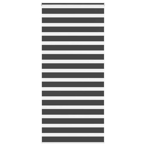 vidaXL Zebra rolgordijn 110x230 cm stofbreedte 105,9 cm, Huis en Inrichting, Stoffering | Gordijnen en Lamellen, Zwart, Nieuw