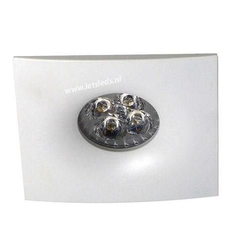 LED spot GU10 4Watt vierkant WIT dimbaar, Huis en Inrichting, Lampen | Spots, Ophalen of Verzenden